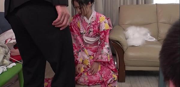 Japanese lady, Ako Nishino is masturbating, uncensored